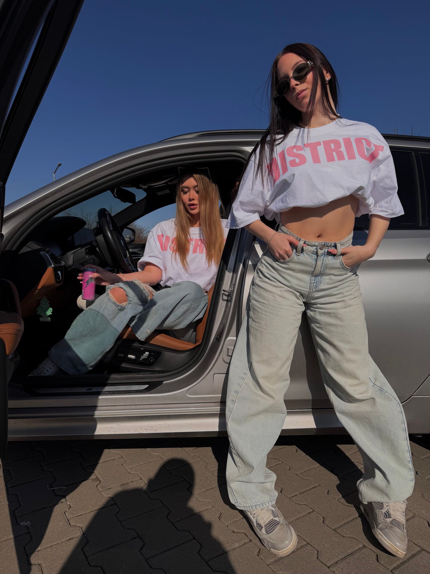 Pink district tee