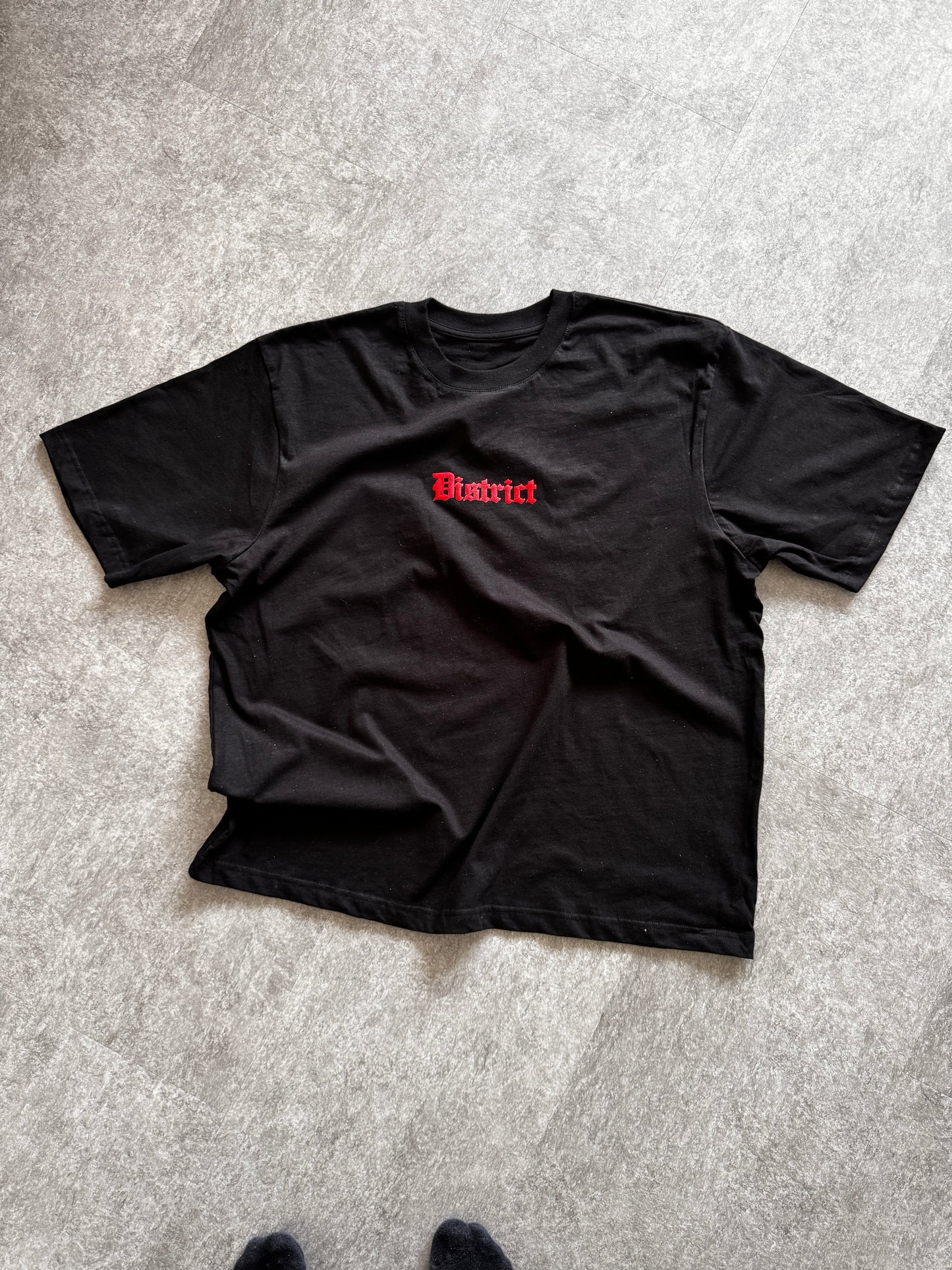 Metalic puff red t-shirt