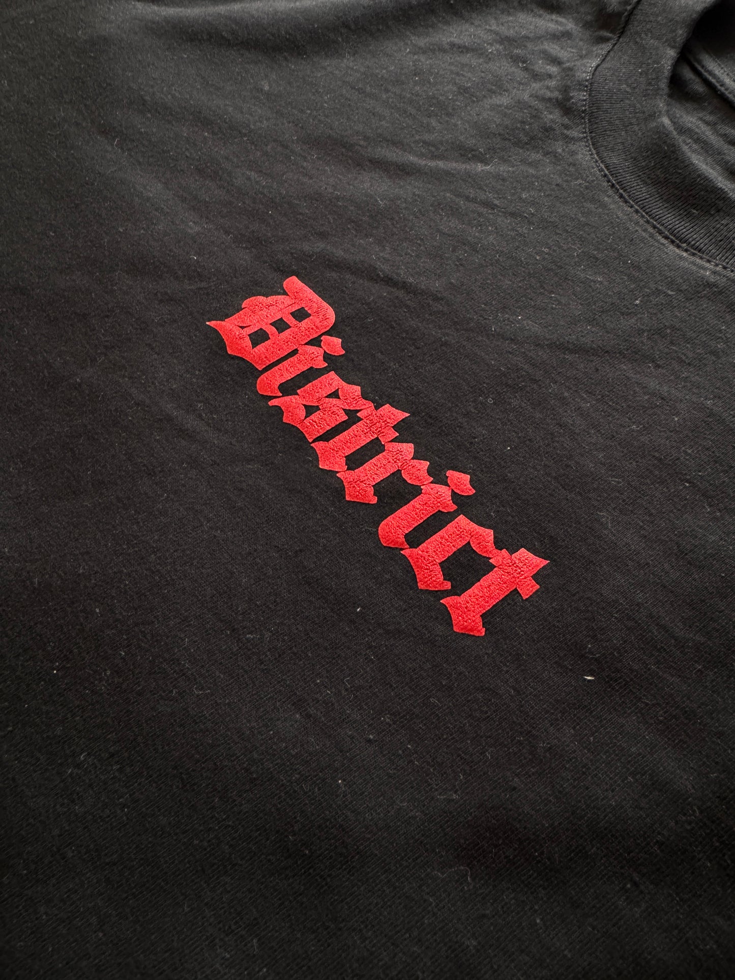 Metalic puff red t-shirt