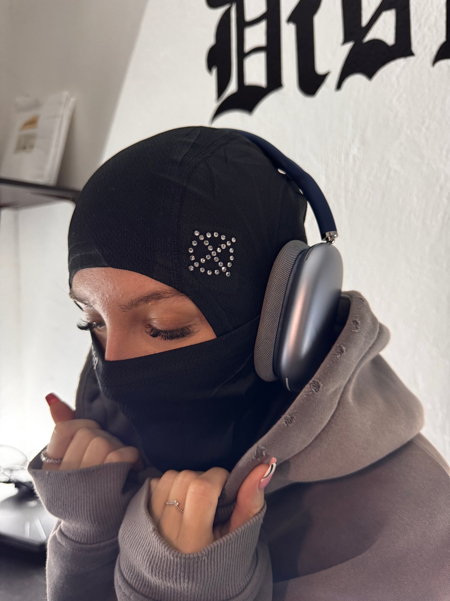 Rhinestone ski mask