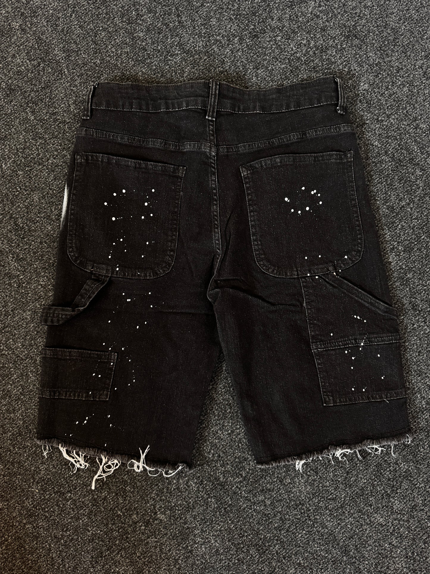 Rhinestone denim shorts